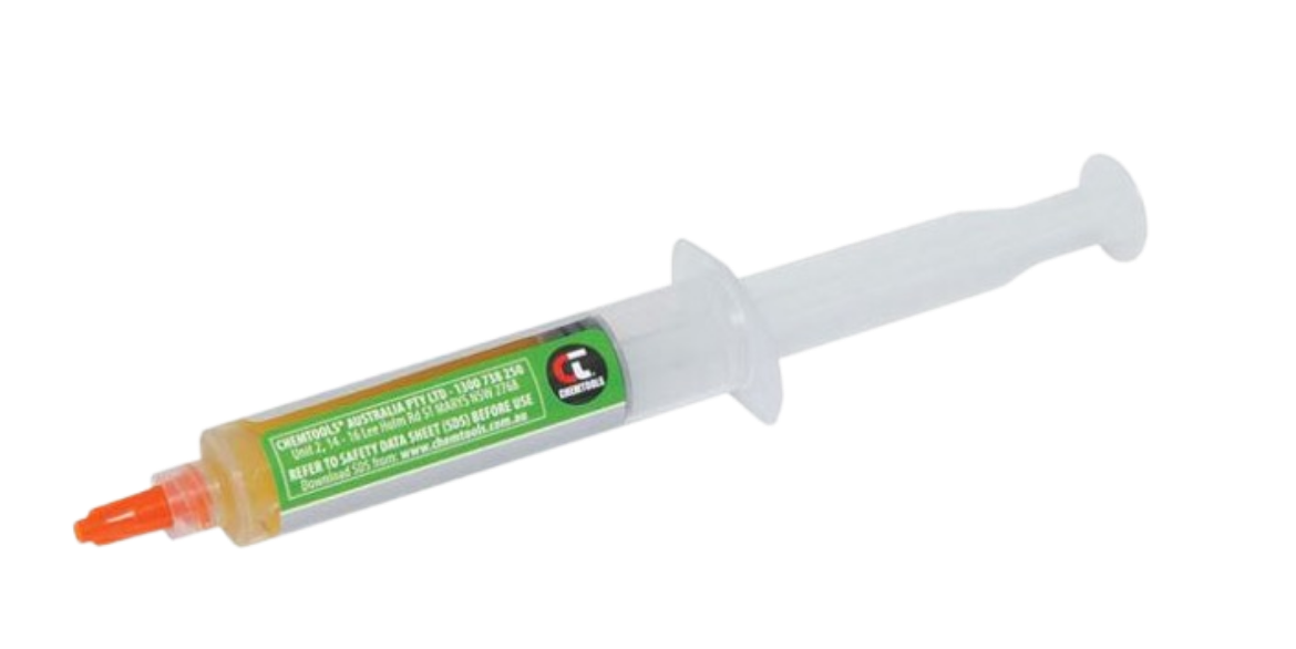 Picture of No Clean Solder Flux Gel/Paste Syringe 10CC