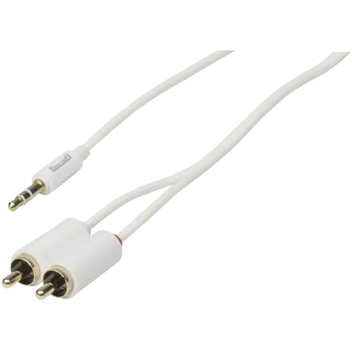 Picture of Slim 3.5mm Stereo Plug to 2 x RCA Plug Cable - 2m