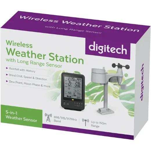 Picture of Digital Weather Station with Monochrome Display