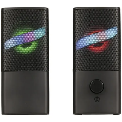 Picture of 2CH Powered PC Stereo Speakers with RGB Lights