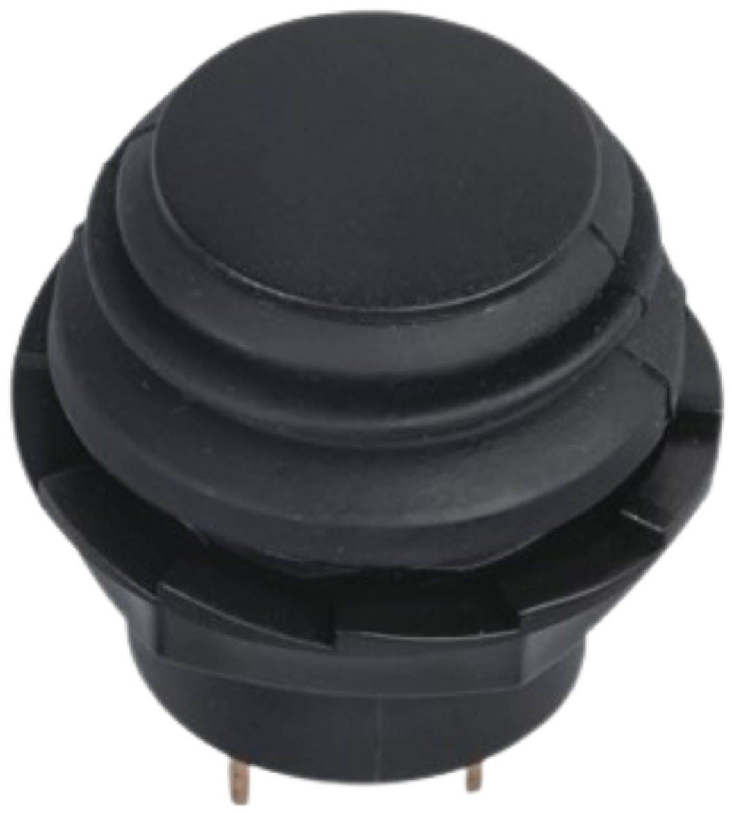 Picture of Black Latching IP65 Pushbutton Switch