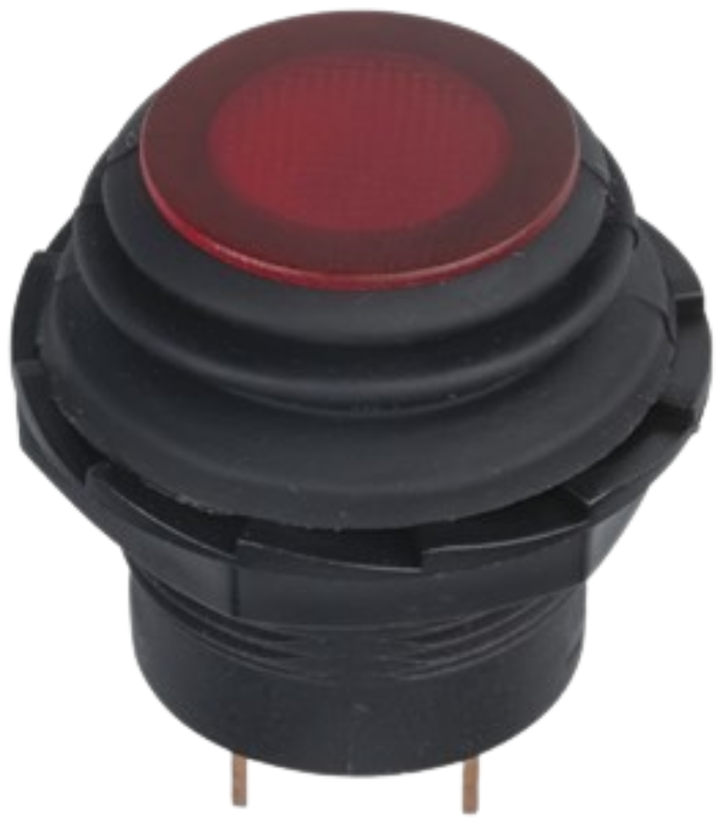 Picture of Red Latching IP65 Pushbutton Switch