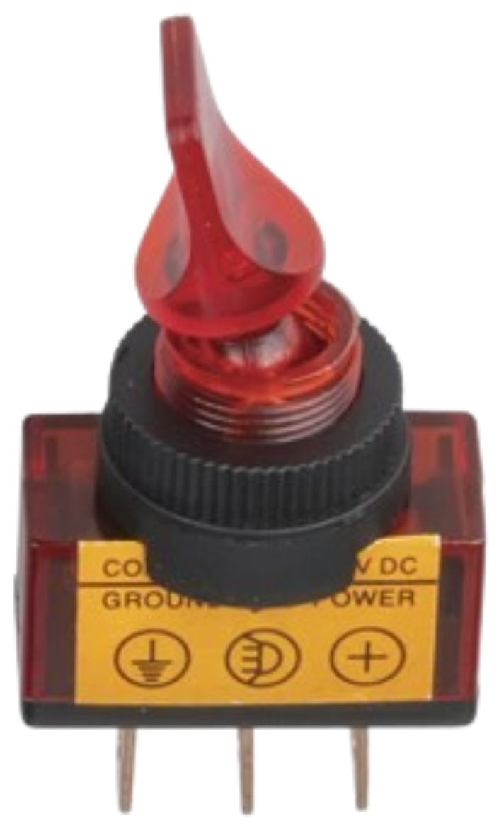 Picture of 12V Illuminated Toggle RED