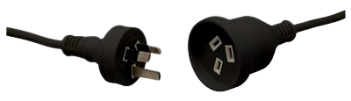 Picture of 2m Black Mains Extension Cable
