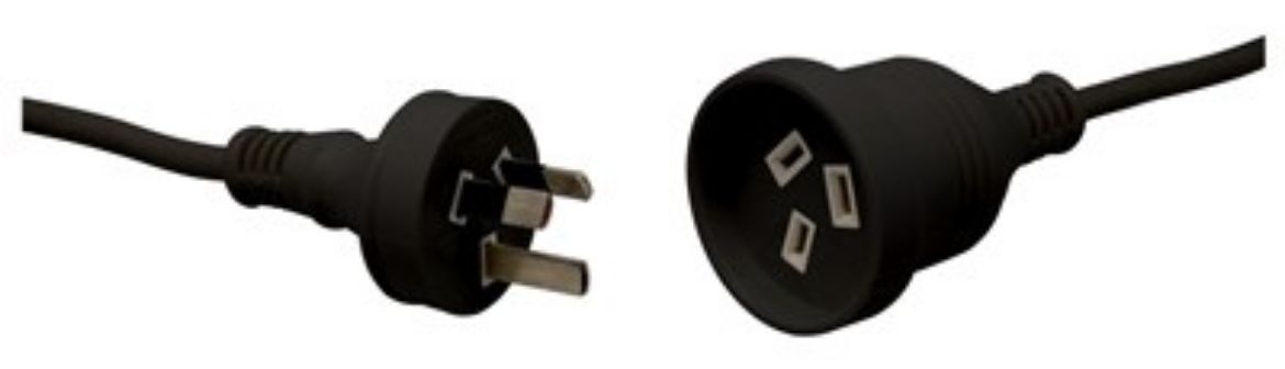 Picture of 10m Black Mains Extension Cable