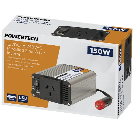 Picture of 150W (450W) 12VDC to 230VAC Modified Sinewave Inverter