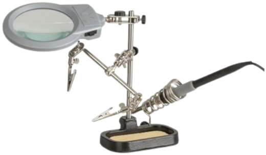 Picture of Holder PCB with LED Magnifier and Soldering Iron Stand