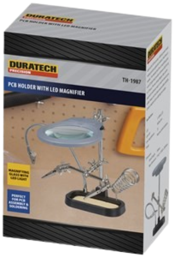 Picture of Holder PCB with LED Magnifier and Soldering Iron Stand
