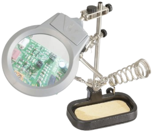 Picture of Holder PCB with LED Magnifier and Soldering Iron Stand