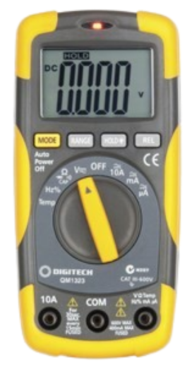 Picture of Cat III Multimeter with Temperature