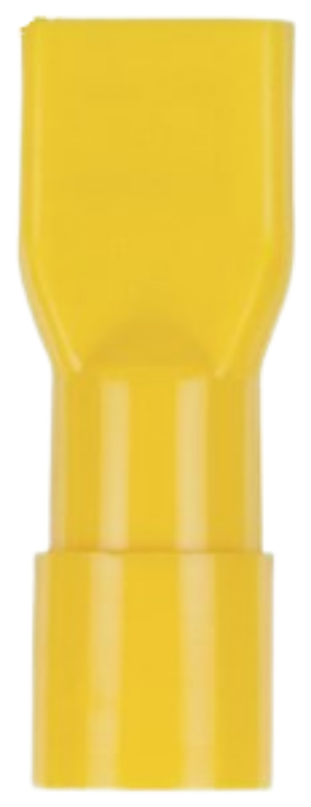 Picture of Fully Insulated Female Spade - Yellow - Pack of 8