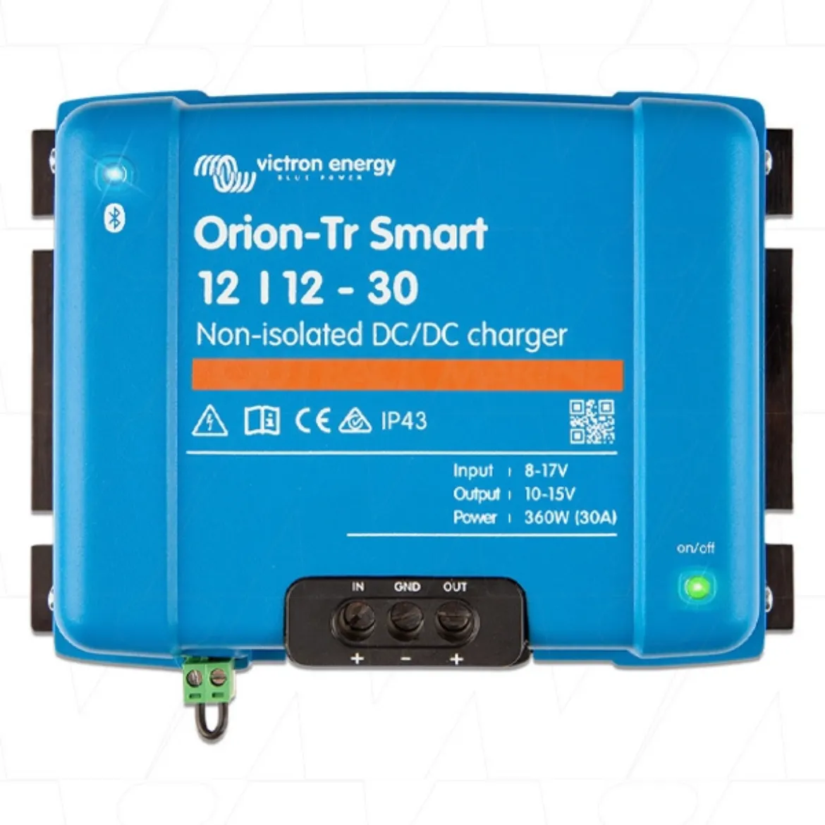 Picture of Victron Energy ORION-TR Smart 12/12-30A (360W) Non-Isolated DC-DC Charger, 10-17VDC Input to 10-15VDC (Adjustable)