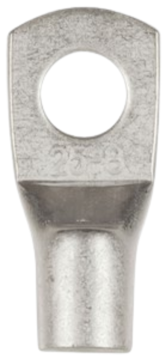 Picture of 8mm Non-Insulated Eye Terminal 25mm2 4AWG Pack of 4