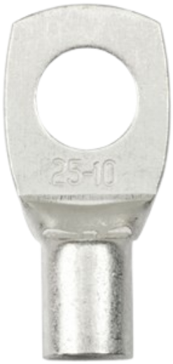 Picture of 10mm Non-Insulated Eye Terminal 25mm2 4AWG Pack of 4