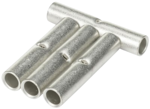 Picture of Non-Insulated Butt Terminal 8AWG Pack of 4