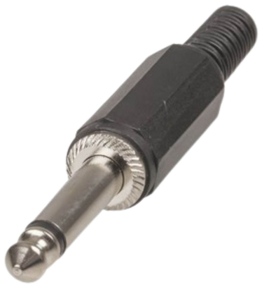 Picture of Black 6.5mm Mono Phono Line Plug
