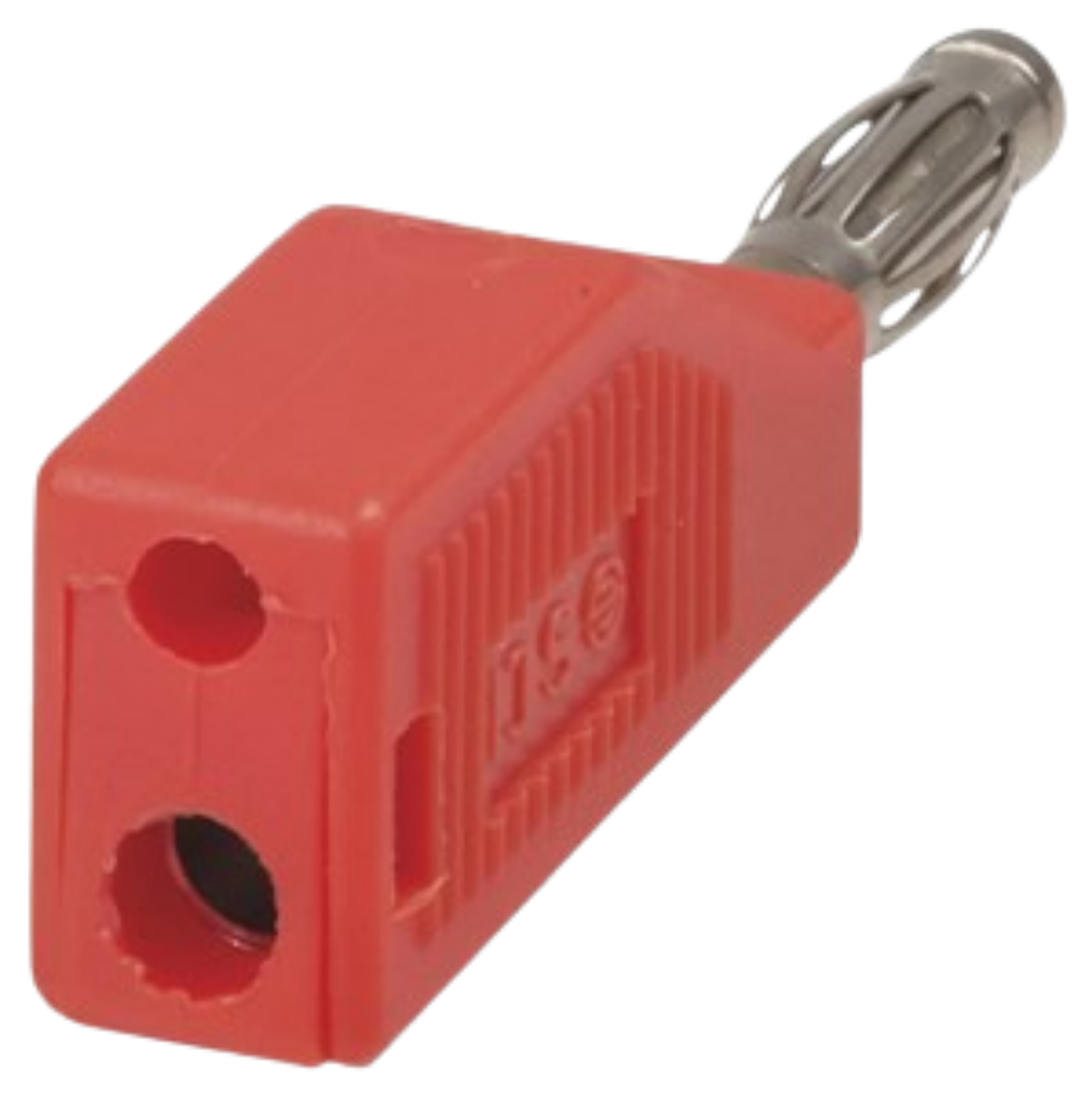 Picture of Red Quality Banana Plug - Piggy Back