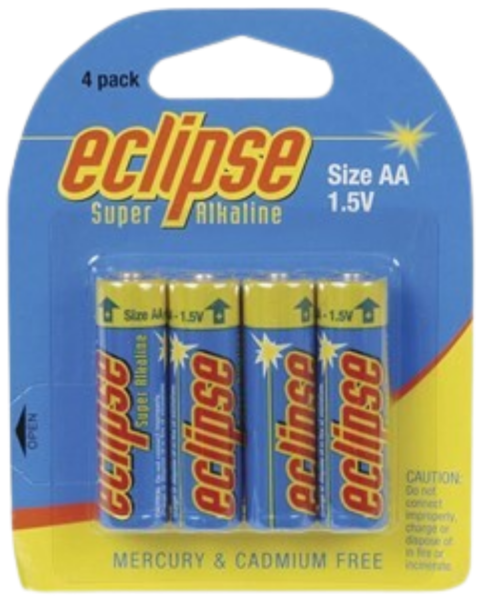Picture of Eclipse AA Alkaline Batteries - Pack Of 4