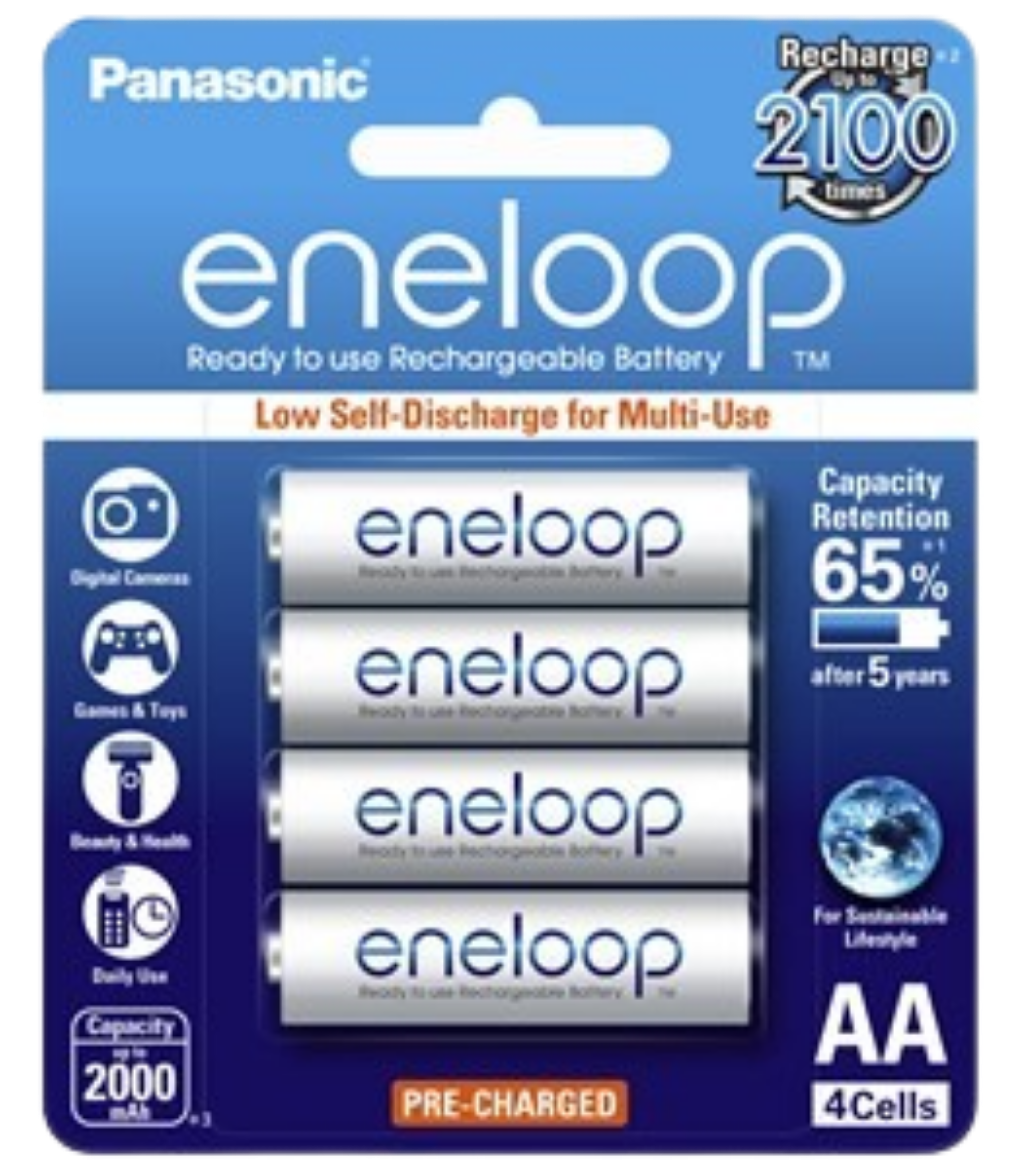 Picture of Panasonic Eneloop Ni-MH 1.2V 2000mAH - AA 4 Pack