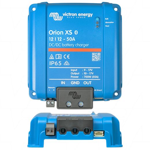 Picture of Victron Energy Adaptive DC to DC Charger 12V-12V 50A for use in Dual Battery Systems charged with an Intelligent Alternator