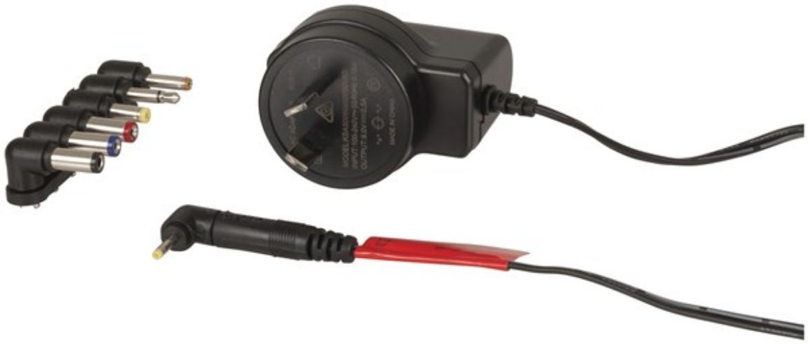 Picture of 9V DC 500mA Ultra-Slim Power Supply 7DC Plugs