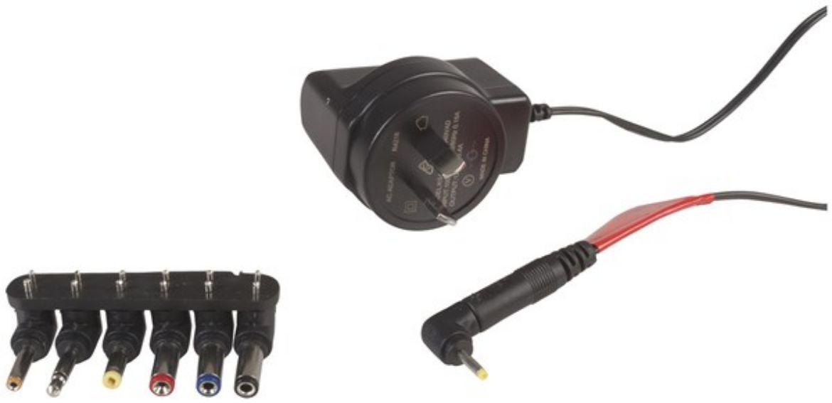 Picture of 12V DC 400mA Ultra-Slim Power Supply 7DC Plugs