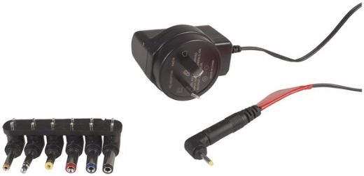 Picture of 12V DC 400mA Ultra-Slim Power Supply 7DC Plugs
