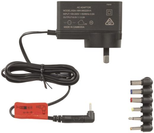 Picture of 6V DC 2.5A Slim Power Supply 7DC Plugs