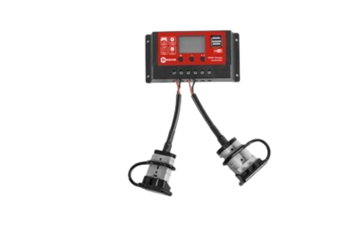 Picture of PWM 20A Solar Charge Controller with high-current leads
