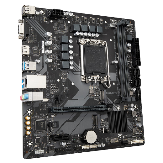 Picture of Gigabyte B760M H DDR4 Intel LGA 1700 m-ATX Motherboard