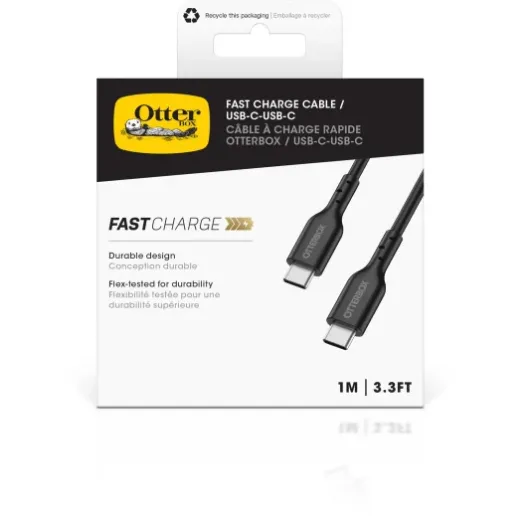 Picture of OtterBox Fast Charge Cable USB-C to USB-C 1m Black