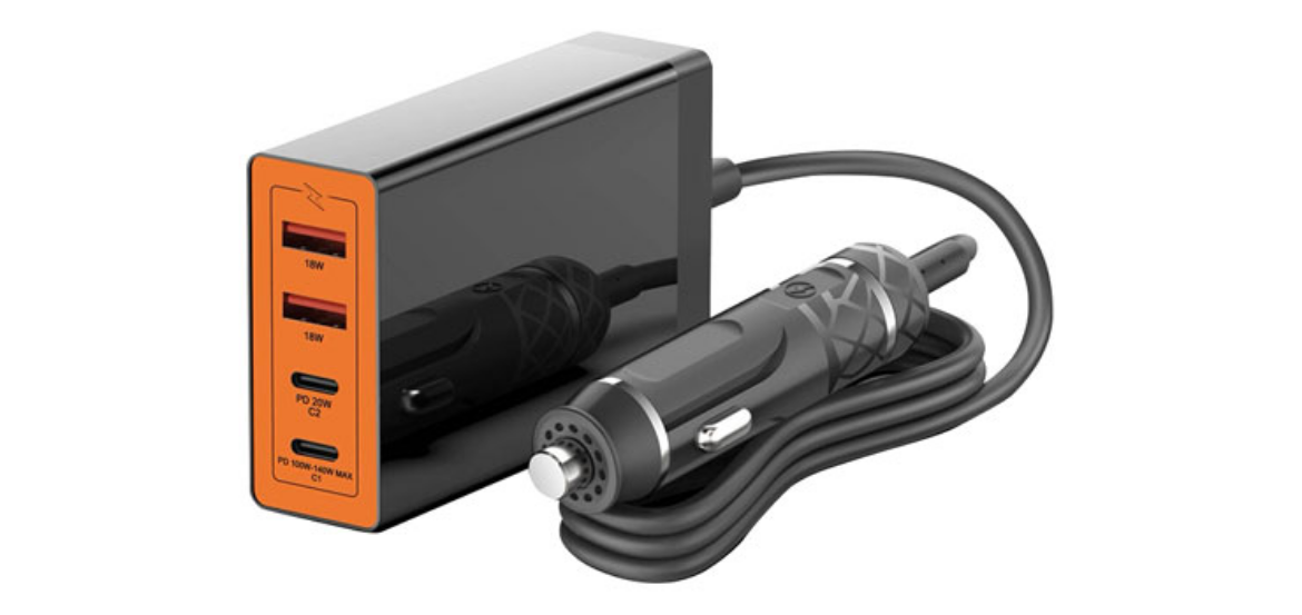 Picture of POWERTRAN USB C 140W PD Car Adapter With 2m Cable