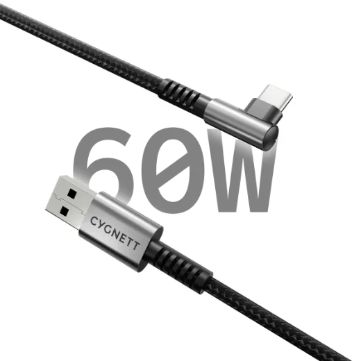 Picture of Cygnett Unite Right Angle USB-C to USB-A Cable - 1M