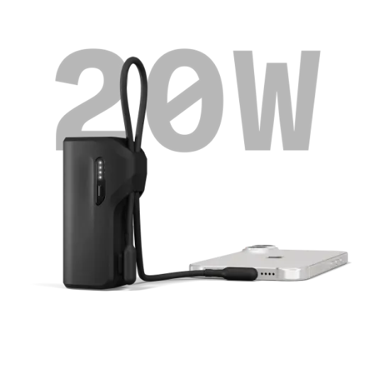 Picture of Cygnett Thumboost Power Bank 5K + USB-C Cable Combo - Black
