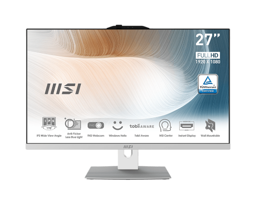 Picture of MSI Modern 27" AIO PC - White