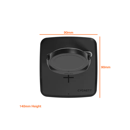 Picture of Cygnett ChargeBase Qi2.0 2-in-1 Magnetic Wireless Charger Qi2.0