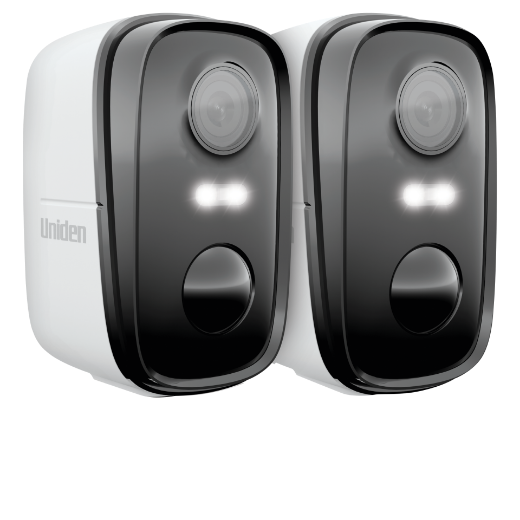 Picture of Uniden App Cam SOLO X2K-2 (Twin Pack) - 100% Wire free 2K Super HD Spotlight Camera in 1