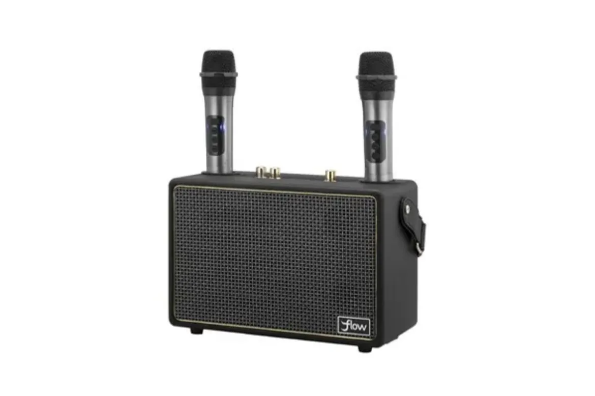 Picture of Wireless Karaoke Speaker with 2 Microphones - Black