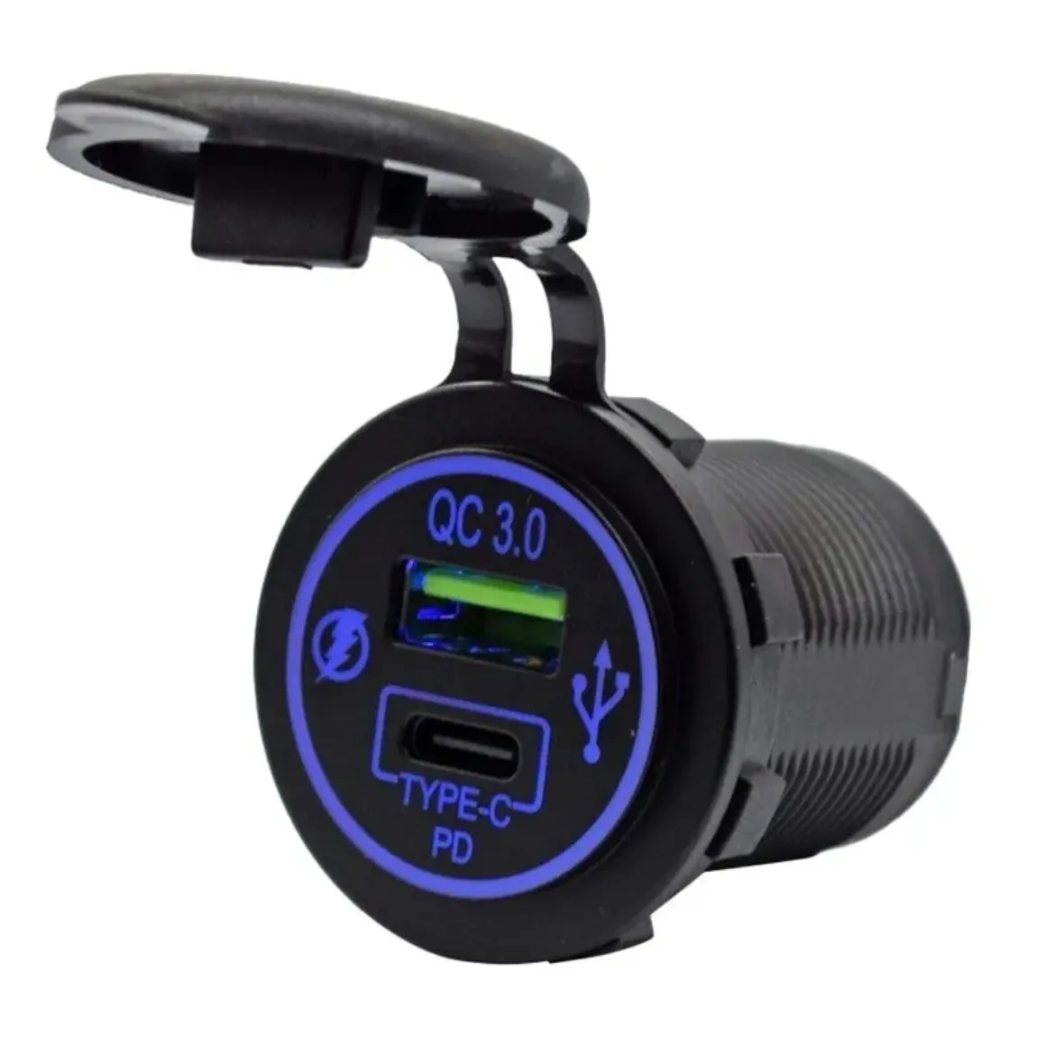 Picture of Fast Car Charger Converter 12V DC to QC 3.0 and 36W PD