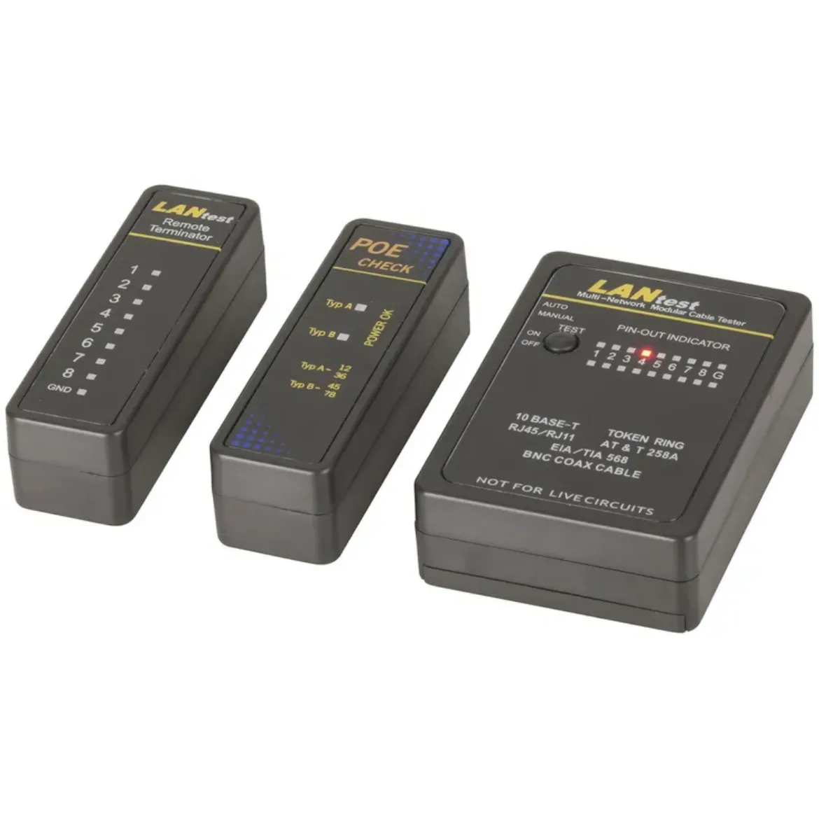 Picture of Mini Network Cable Tester with POE Finder