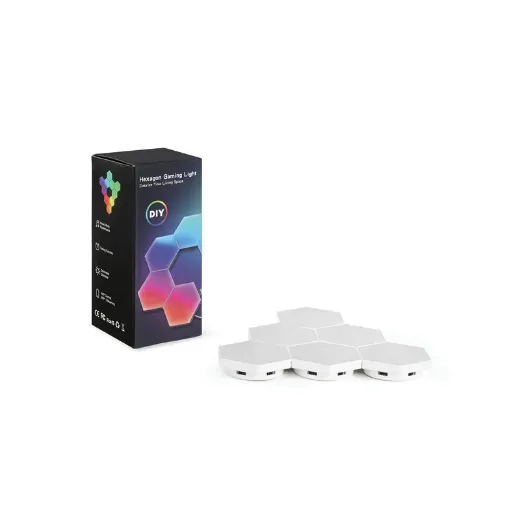 Picture of Smart RGB LED Hex Panel Kit 6 pack