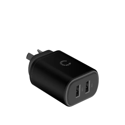 Picture of Cygnett PowerPlus 12W USB-A Dual Port Wall Charger
