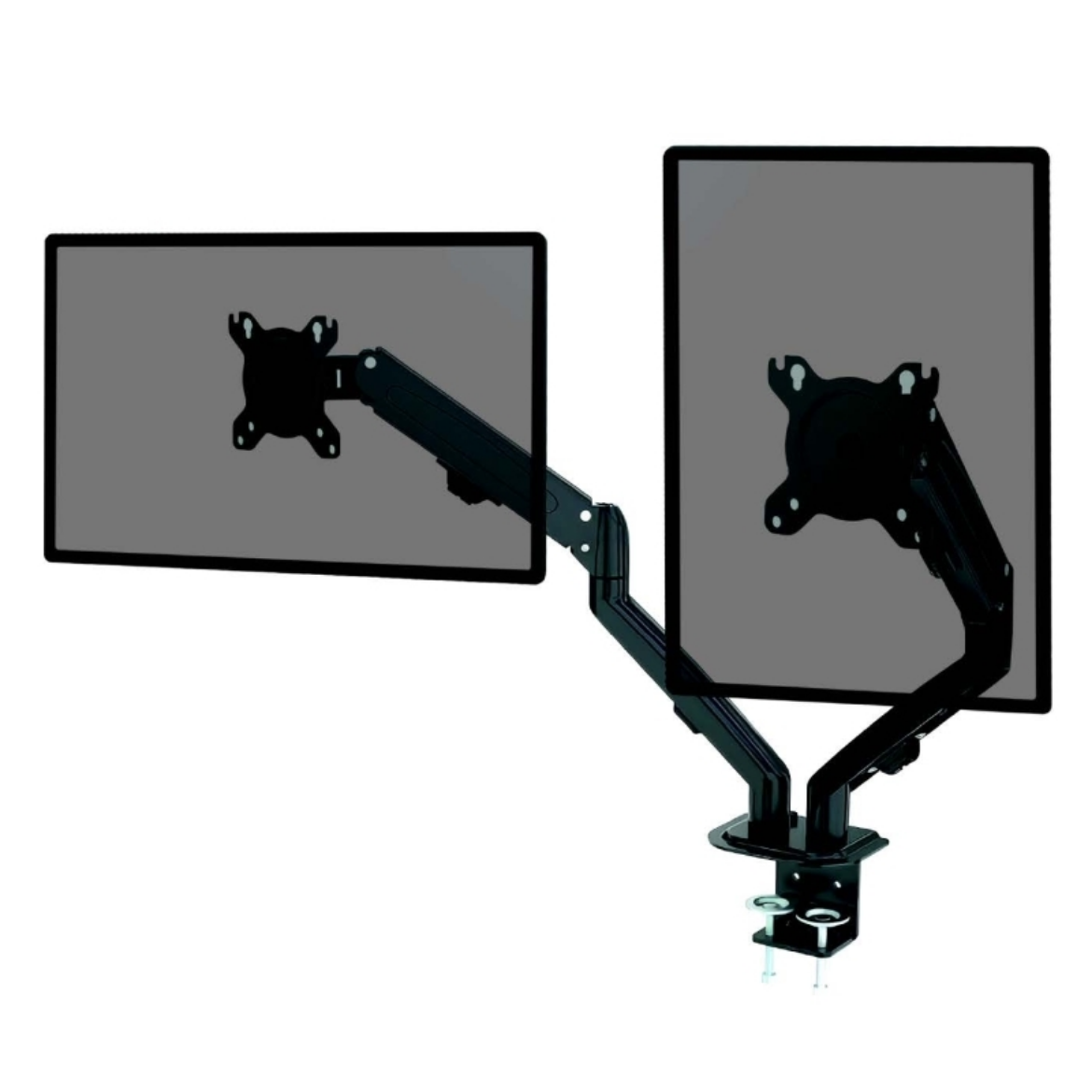 Picture of Monster Adjustable Dual Arm Monitor Mount, VESA 75 & 100mm, Up to 27'' Screens