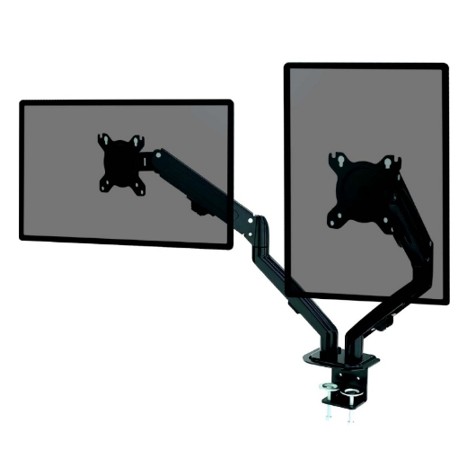 Picture of Monster Adjustable Dual Arm Monitor Mount, VESA 75 & 100mm, Up to 27'' Screens