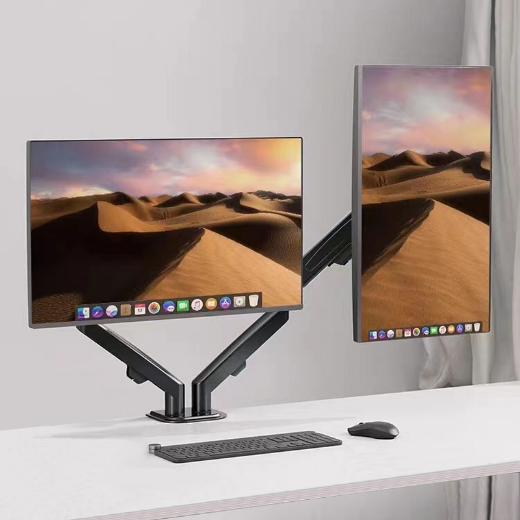 Picture of Monster Adjustable Dual Arm Monitor Mount, VESA 75 & 100mm, Up to 27'' Screens