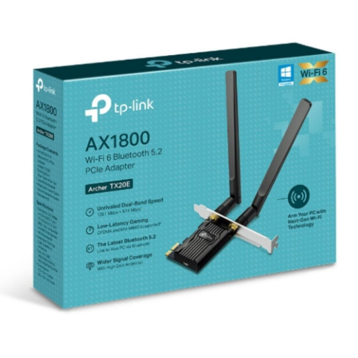 Picture of TP-Link Archer TX20E AX1800 Wi-Fi 6 Bluetooth 5.2 PCIe Adapter