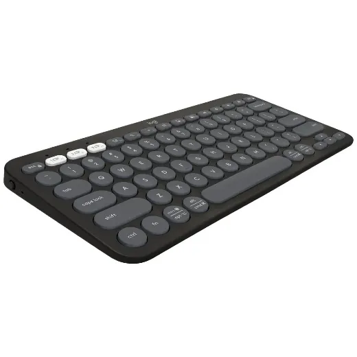 Picture of Logitech PEBBLE KEYS 2 K380S Slim, Minimalist Bluetooth Wireless Keyboard with Customisable keys (Graphite)