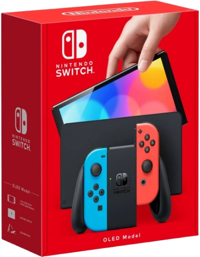 Picture of OLED Nintendo Switch Console Neon