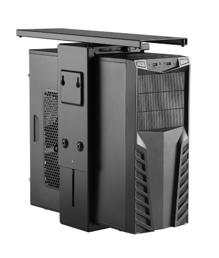 Picture of Brateck Adjustable Under-Desk ATX Case Mount with Sliding Track, Supports Up To 10KG with 360° Swivel