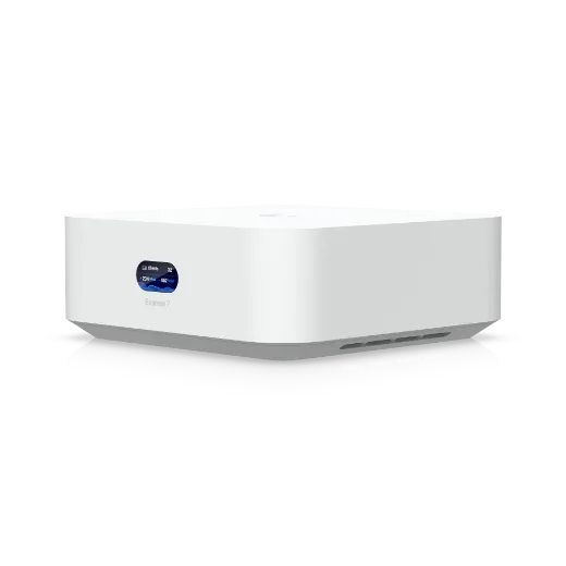 Picture of Ubiquiti UniFi Express 7, Mesh-scalable, Super-compact 10G Cloud Gateway, Integrated WiFi 7 With 6 GHz support, 140 m² Coverage